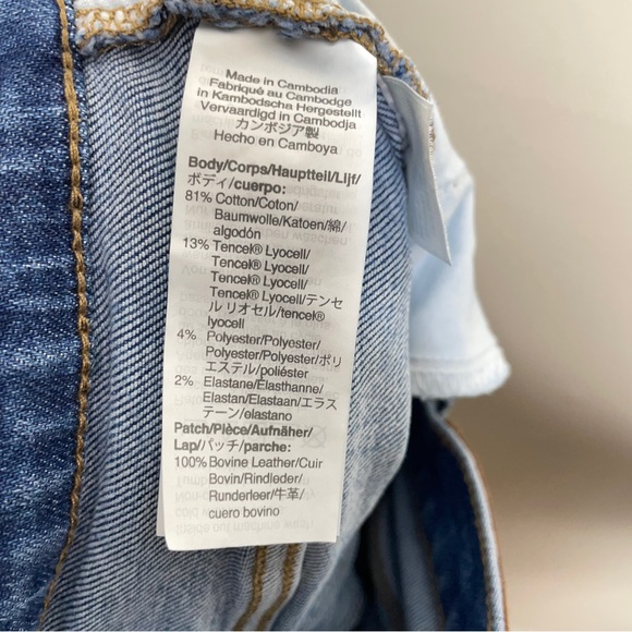 MADEWELL 9" Mid-Rise Skinny Crop Jeans Button-Front TENCEL Denim Edition {M11} - Picture 6 of 7